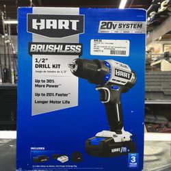 Hart 20V Lithium Drill W/1 Batt & Charger 