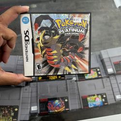 Pokemon Platinum DS $170 Loose $185 In case Gamehogs 11am-7pm