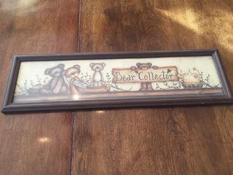 Bear Collector framed picture