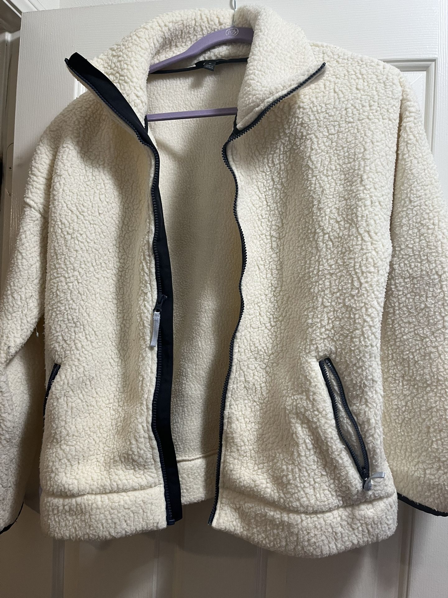 Off White Fleece Jacket