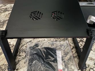 Foldable Adjustable Laptop Desk Stand with Cooling Fans