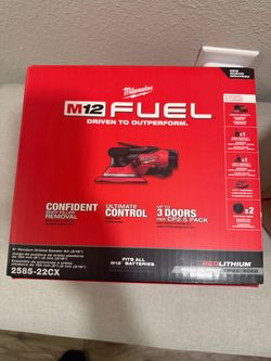 Milwaukee M12 FUEL 6” Random Orbital Sander Kit – BRAND NEW