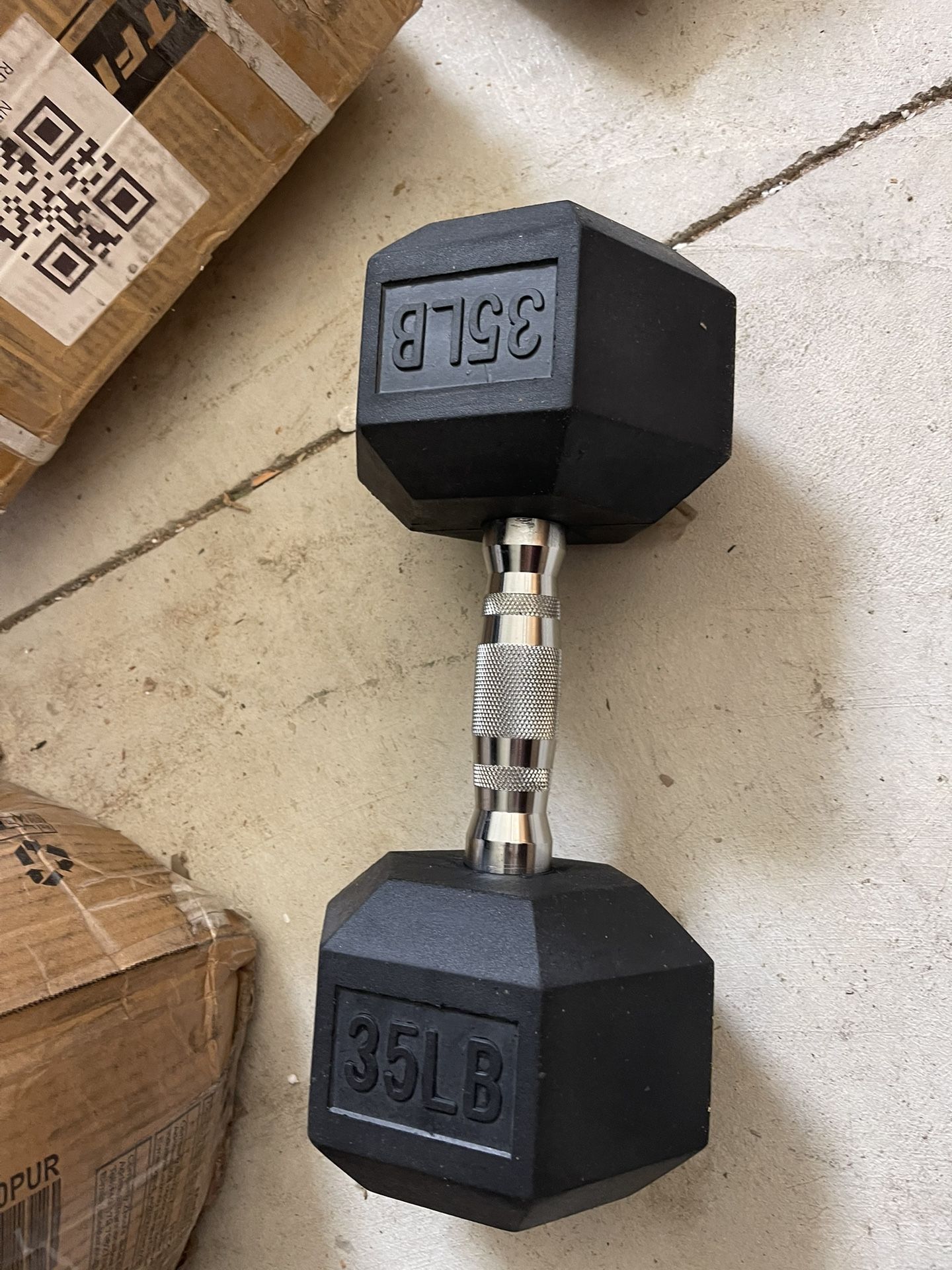 RitFit 35LB Rubber Encased Hex Dumbbell Sets with Optional Rack for Home Gym, Coated Hand Weights for Strength Training, Workouts