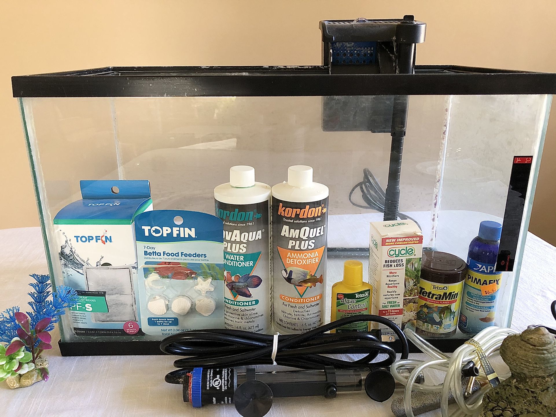 Fish tank and Other Items. Used. Equipment Not Guaranteed .