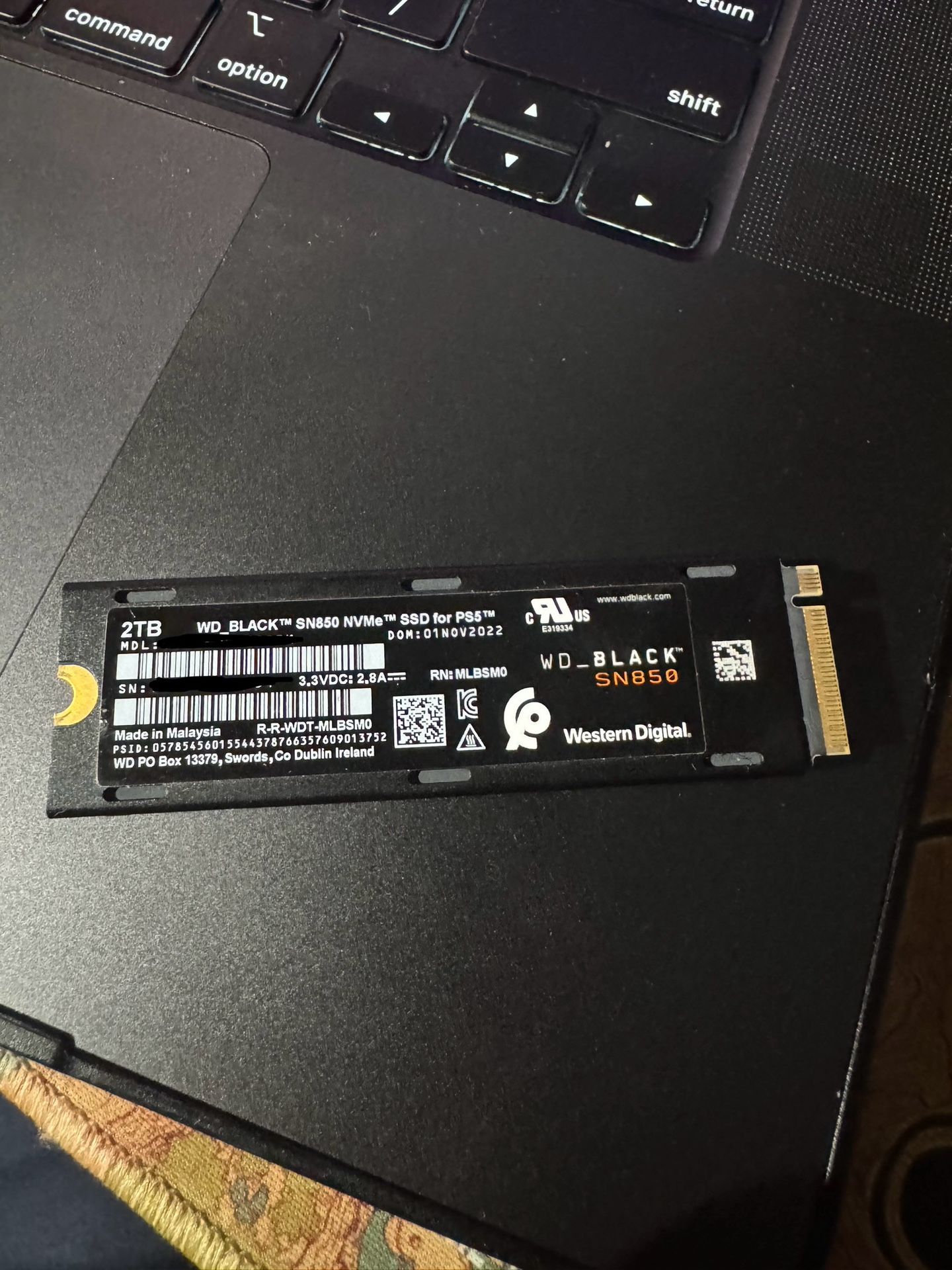 2tb SSD W/ Heat sink For PS5