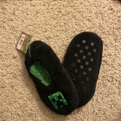 Minecraft boys slippers