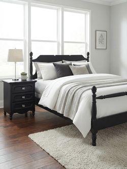 Full bed frame and nightstand