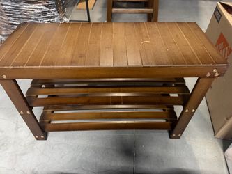 Wooden Shoe/Storage Bench