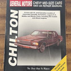  Chilton GM Chevy Mid Size Cars 1964 To 1988  Manual 