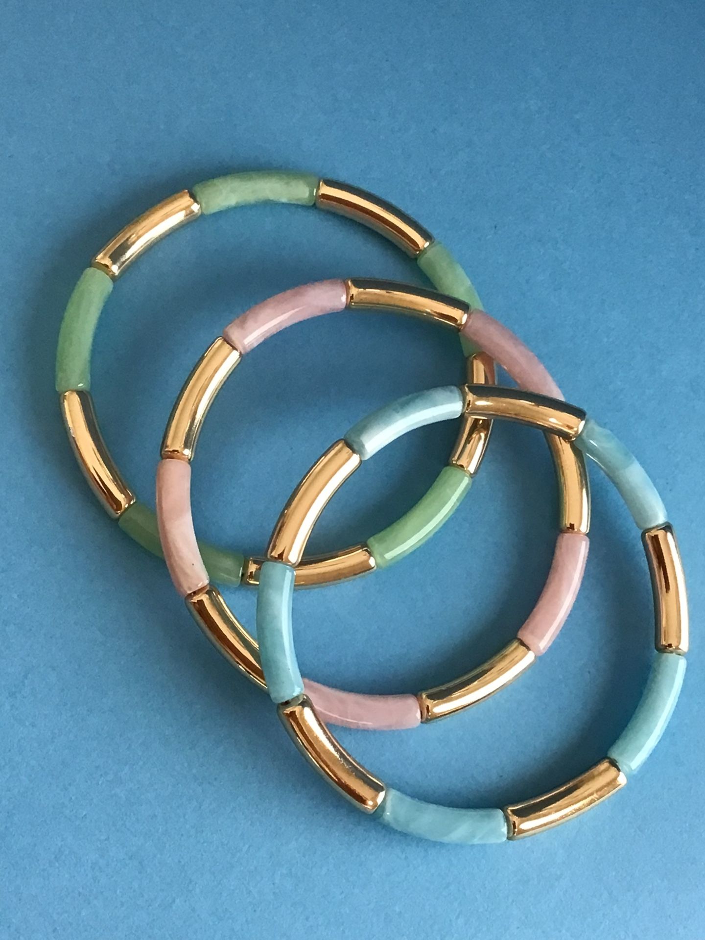 *Set of 3* Stackable Bracelets- Beautifully Designed Ladies Stretch Bracelets * Pickup Boca Raton Or Ship Nationwide