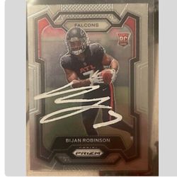 Bijan Robinson Autograph Rookie Card.