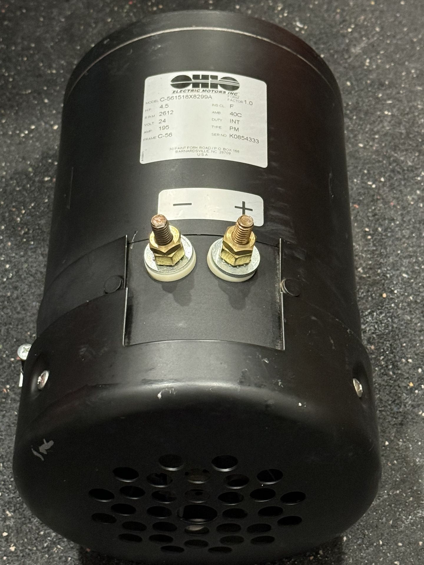 Ohio Electric Motors Double Shaft C-561518X8299A