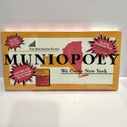 Monopoly New York Munioploly Version Rare Game The Rochester Fund Board Game New