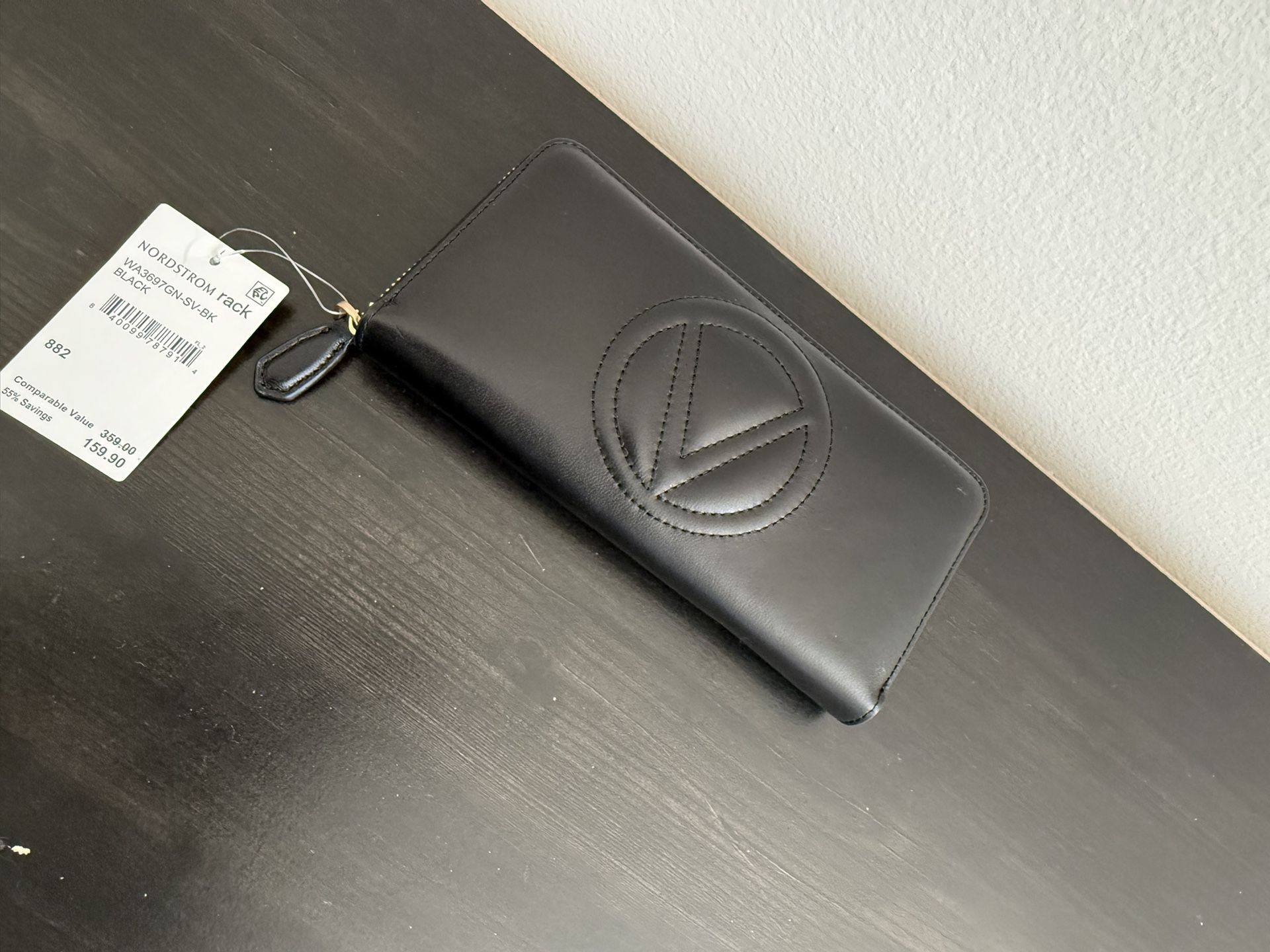 Valentino Black Embossed Wallet