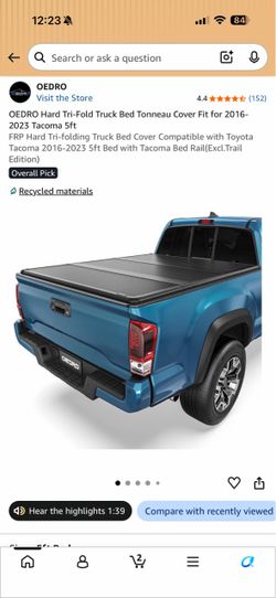 Toyota Tacoma tonneau cover