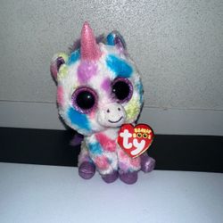 TY Beanie Boos - Wishful Unicorn, With Attached Tag, Excellent Condition