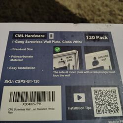 120 Pack Decorator Light Switch Covers,