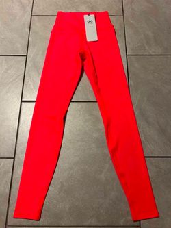 Alo Yoga Leggings – Neon Red/Coral