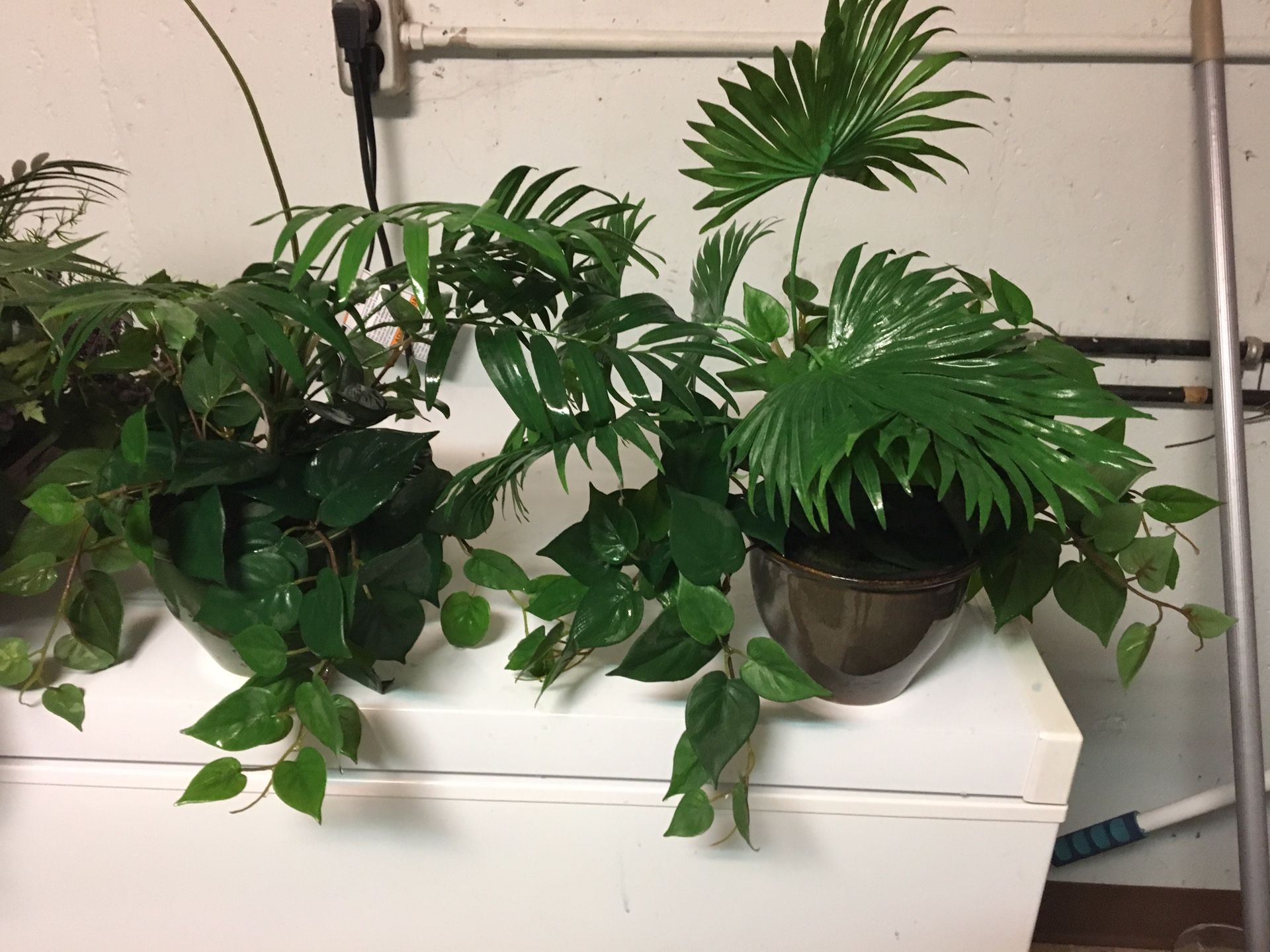 Faux decorative plants