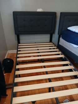 Upholstered twin bed