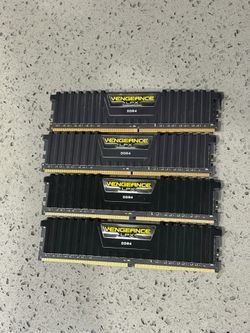 Corsair vengeance 64gb, 4x16, ddr4, 3200mhz