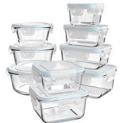 18pcs set Glass Containers
