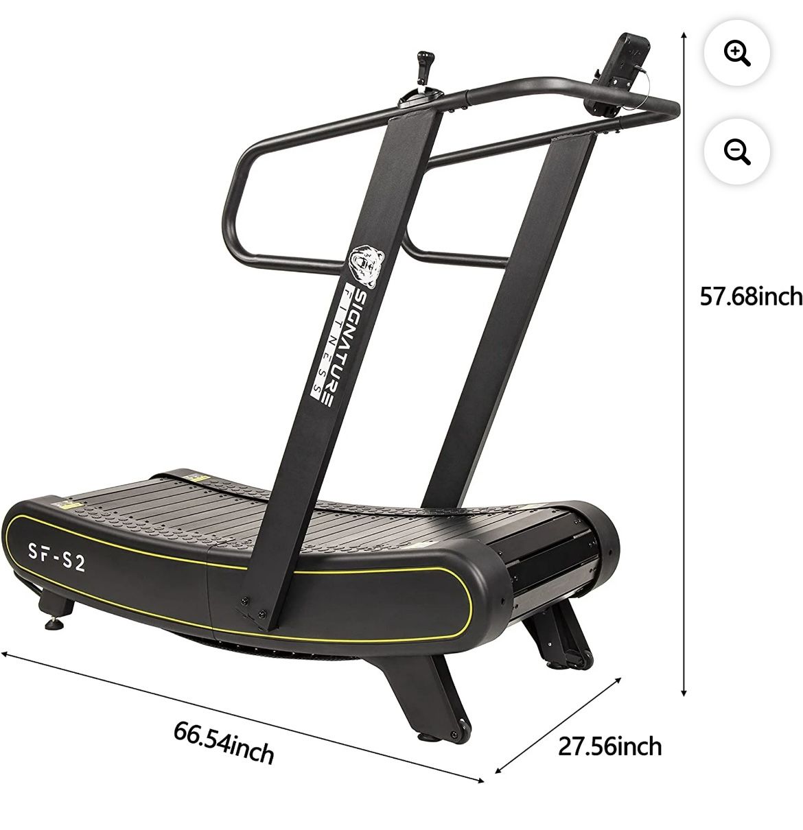BRAND NEW - Signature Fitness SF-S2 Sprint Demon - Motorless Curved Sprint Treadmill with Adjustable Levels of Resistance