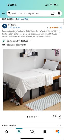 Twin Duvet Insert - Bedsure Cooling Comforter Twin Size
