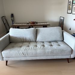 Living Spaces Ginger Grey couch