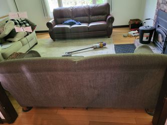 Navy corduroy couch