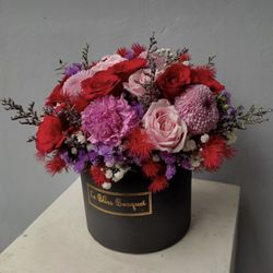 Round Box Floral Arrangement