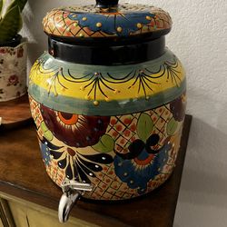 Colorful Large Talavera Drink Dispenser