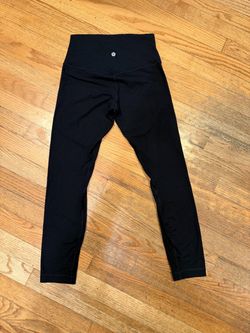 Black lululemon ribbed leggings size 6