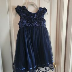 Dark Blue Little Girl's Dress Size 6x