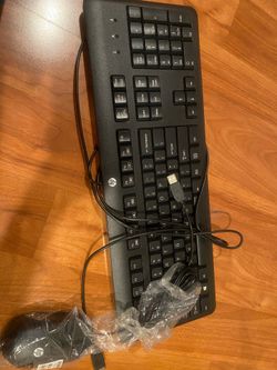 HP keyboard & mouse (wired) Brand New Never Used.