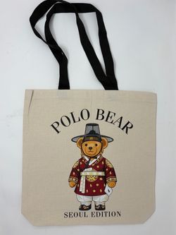 Polo Bear Seoul Edition Canvas Tote Bag