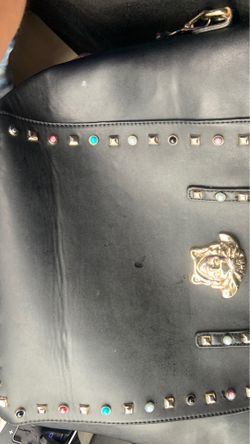 black versace purse