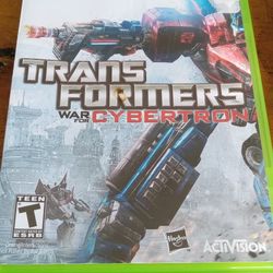 Transformers War For Cybertron Xbox 360