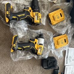 Dewalt Drill Set Cordless 20 Volts Brushless 