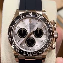 Rolex  Cosmograph Daytona 40mm Black Ceramic Bezel Index Dial Osyterflex 116515LN