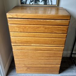 Beautiful 5 Drawer Wood Dresser 