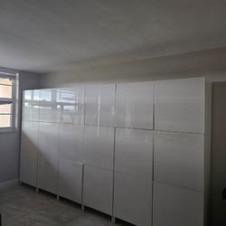 Ikea besta with doors, shelves and legs