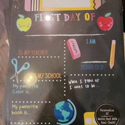 First Day of School Reusable Chalkboard Sign