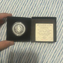 2021 never fear, one ounce silver proof medallion
