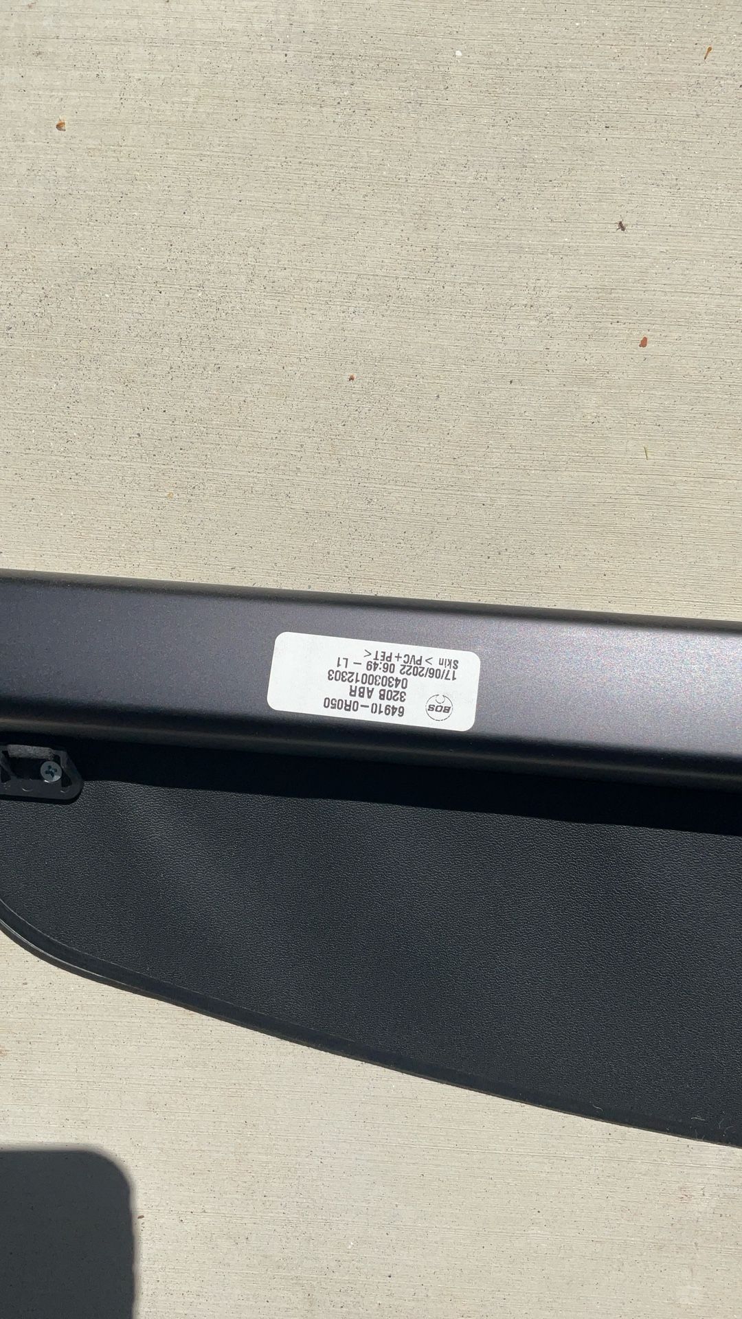 Toyota 2022 Rav4 Trunk Cover. $70.