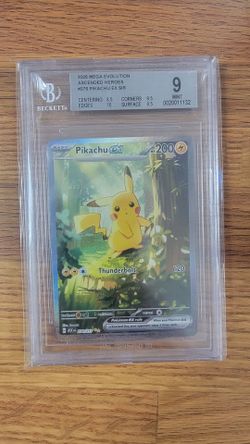 Pikachu EX 276/217 Ascended Heroes SIR Beckett 9