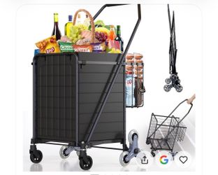 Stair Climbing Shopping Cart for Groceries, 280LBS Load