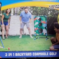 2-in-1 Backyard Cornhole Games $10 each (four available)
