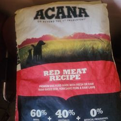 4 Bags Of Ocana Red Meat & Grains 22.5 Lbs dog Food $70 