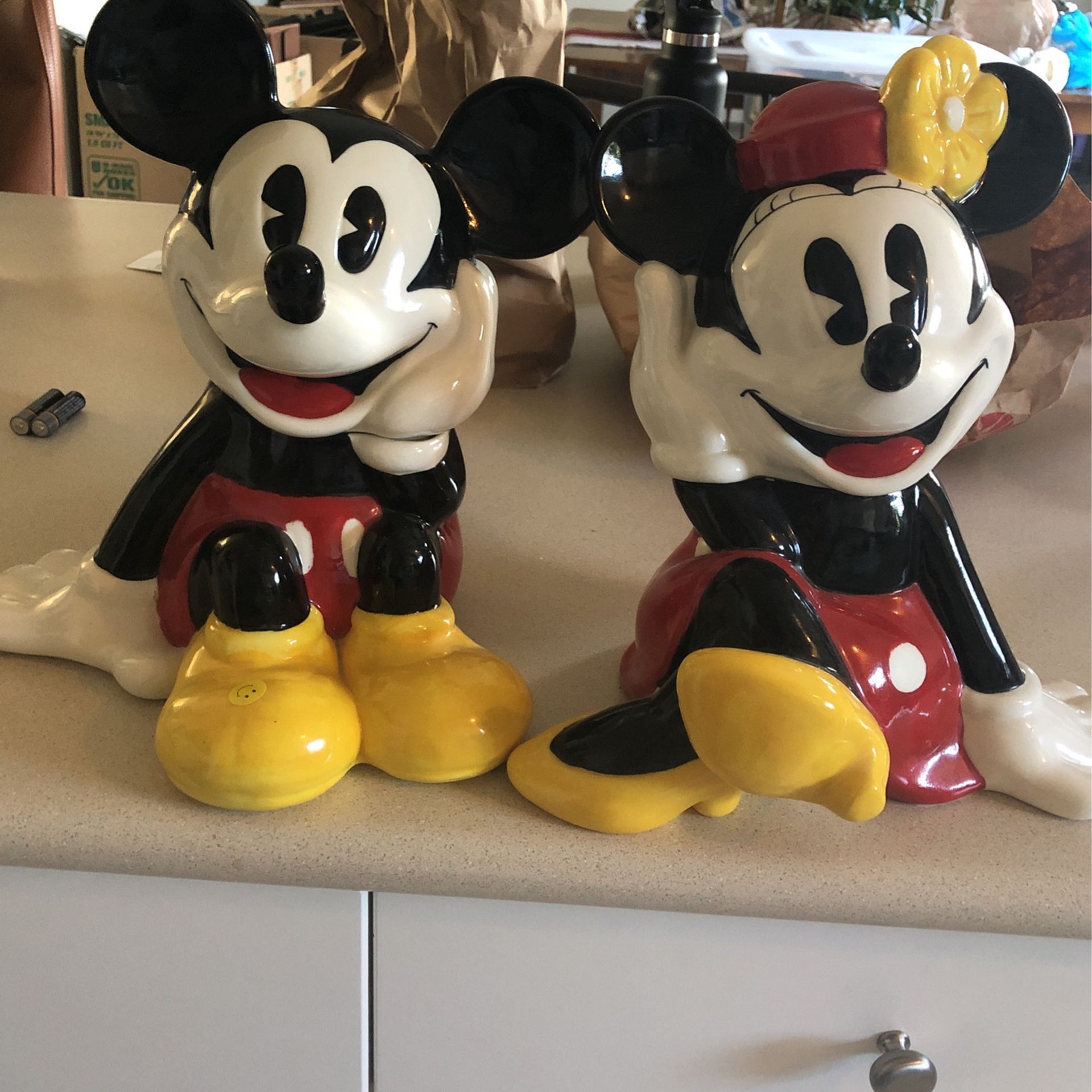 Mickey And Minnie Cookie Jars 